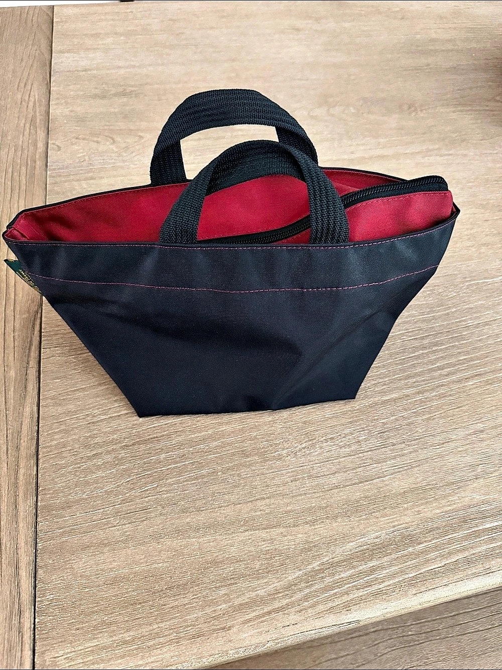 Hervé Chapelier Herbag? Black & Red Tote Like New